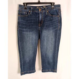 Seven7 Audrey Skimmer Jeans Women’s Size 10 Mid Rise Stretch Blue Denim Excellen